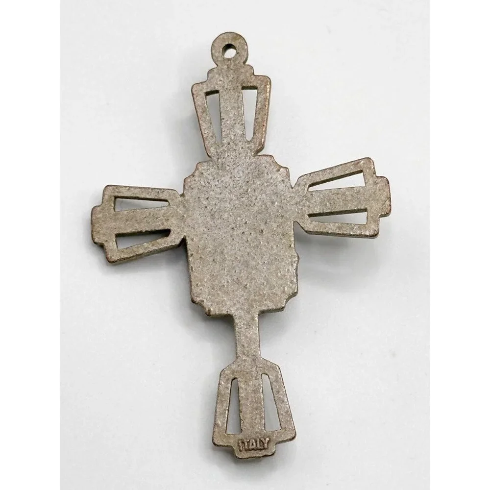 CHRIST HEAD CRUCIFIX PENDANT ,‎ Made in Italy,